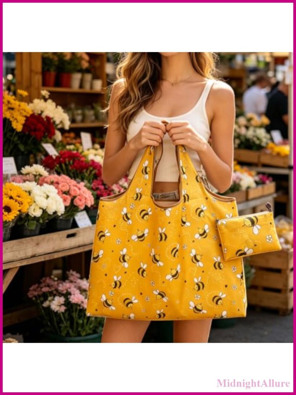 3Pcs Large Foldable Tote Bag Waterproof Nylon Lightweight Plaid